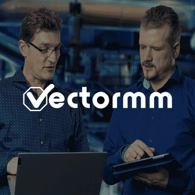 Vectormm logo voor foto